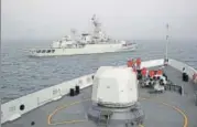  ?? COURTESY: CHINA MILITARY ONLINE / FILE ?? ▪ Guided missile frigate Handan.