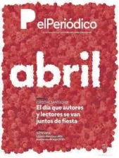  ?? ?? Portada del suplemento ‘Abril’.