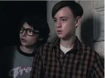  ?? WARNER BROS. ?? Finn Wolfhard, left, with Jaeden Lieberher, in a scene from the horror remake, It, which is based on Stephen King’s 1986 novel.