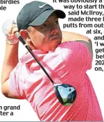  ?? GETTY IMAGES ?? In the swing: Rory McIlroy