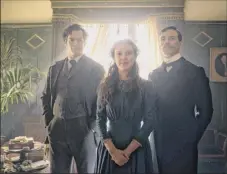  ?? Robert Viglaski / Legendary ?? Henry Cavill, from left, Millie Bobby Brown and Sam Claflin star in the new Netflix original film “Enola Holmes.”