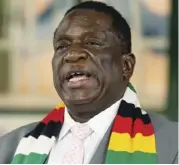  ??  ?? President Emmerson Mnangagwa