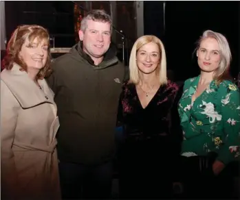  ?? ABOVE: LEFT: ?? Joanna Keane, Dara Ó Cinnéide, Deirdre Walsh and Elaine Kinsella at Poetry From The Pulpit at St John’s Theatre Listowel on Thursday night.
Bernie Broderick and Cait Broderick, Duagh, at Deirdre Walsh’s poetry event for the Hospice.