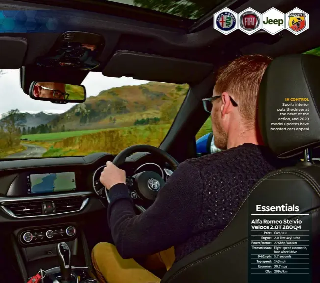  ??  ?? IN CONTROL Sporty interior puts the driver at the heart of the action, and 2020 model updates have boosted car’s appeal