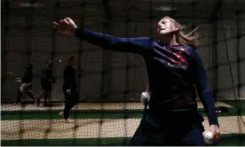  ??  ?? Sophie Ecclestone of England bowls during a nets session at Sydney Cricket Ground in March. Photograph: Ryan Pierse/Getty Images