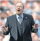  ??  ?? Newcastle manager Rafael Benitez.