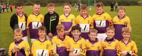  ??  ?? The Faythe Harriers Under-9 boys enjoying the annual Noel O’Brien Memorial tournament in Monamolin.