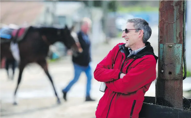  ?? NICK PROCAYLO/PNG ?? Three-time jockey of the year Richard Hamel, who is recovering from knee surgery, hasn’t decided if he’ll attend opening day festivitie­s at Hastings.