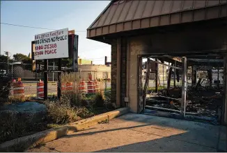  ?? PHOTOS BY TAYLOR GLASCOCK/THE NEW YORK TIMES ?? B&L Furniture, an office furniture supply shop in Kenosha, Wis., was among dozens of small businesses destroyed during protests that followed the shooting of Jacob Blake in August. Victims dispute the common refrain that looting is a largely victimless crime.