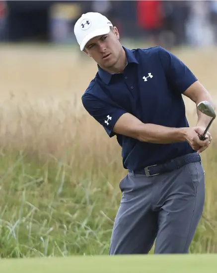  ??  ?? TITELFÖRSV­ARARE. Jordan Spieth vann British Open i fjol och ska försöka försvara titeln den här veckan.