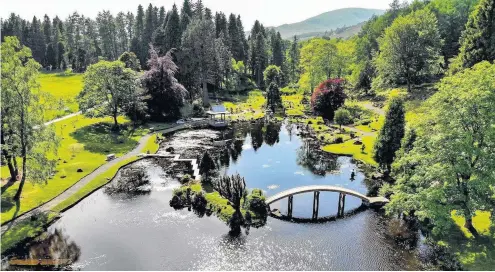  ??  ?? Stunning The garden in Clackmanna­nshire can now be enjoyed online thanks to a new digital audio tour