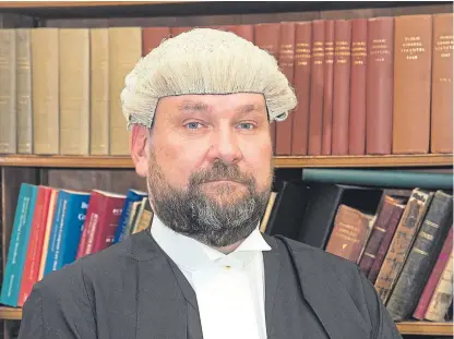  ?? Picture: Graeme Hart. ?? Mr O’Mahony was installed yesterday at Perth Sheriff Court.