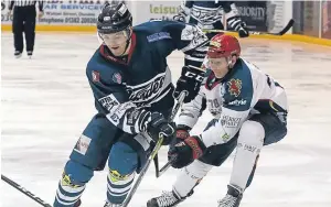  ?? Picture: Derek Black. ?? Brian Hart in action against Edinburgh Capitals.