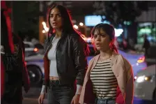  ?? ?? Melissa Barrera, left, and Jenna Ortega in a scene from “Scream VI.”