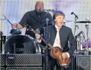  ??  ?? Paul McCartney performs at the Desert Trip Festival in California.