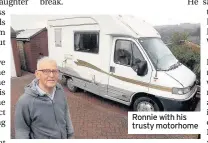  ??  ?? Ronnie with his trusty motorhome