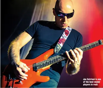  ??  ?? Joe Satriani is one of the best modal players in rock