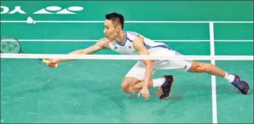  ?? REUTERS ?? Malaysia's Lee Chong Wei was beaten in 75 minutes and another attempt to go for the gold ended on Tuesday.