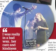  ?? ?? DaUghTeR On stage with Persia