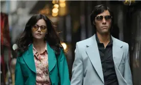  ??  ?? Laminated look … Rahim as Charles Sobhraj and Jenna Coleman as his accomplice in The Serpent. Photograph: Roland Neveu/BBC/Mammoth Screen
