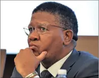  ??  ?? New Minister of Police Fikile Mbalula has instructed SA’s cops to ‘fight fire with fire’.