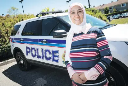  ?? ERROL MCGIHON ?? Aisha Sherazi suggests the Ottawa police service offer regular ride-alongs to citizens as an active outreach program.