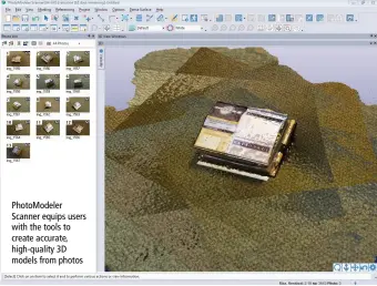  ??  ?? Photomodel­er Scanner equips users with the tools to create accurate, high-quality 3D models from photos