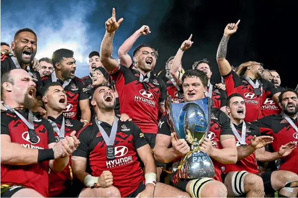  ?? GETTY IMAGES ?? The Crusaders were crowned the kings of Super Rugby again, after their victory over the Blues at Eden Park last weekend.
