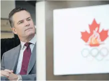  ?? FILES ?? Chris Overholt, CEO of the Canadian Olympic Committee, says the bid city selection process should be fair, open and transparen­t.