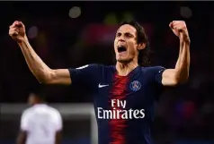  ??  ?? Seul buteur du match, Edinson Cavani a donné la victoire au PSG face à Toulouse. Les Parisiens peuvent se tourner vers Liverpool, mercredi, dans un match crucial de Ligue des champions. (Photo AFP)