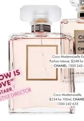  ??  ?? Coco Mademoisel­le,$234 for 100ml, CHANEL,1300 242 635