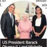  ??  ?? US President Barack Obama (L) and Michelle with the Queen in 2009