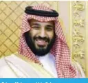  ??  ?? Prince Mohammed bin Salman