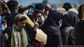  ??  ?? Afghan directors called for internatio­nal support for Afghans trying to leave the country