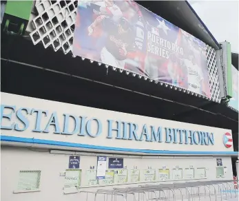  ??  ?? El estadio Hiram Bithorn lucirá sus mejores galas para la serie de dos partidos que arranca esta noche.