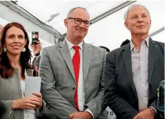  ?? ABIGAIL DOUGHERTY/ STUFF ?? Prime Minister Jacinda Ardern, cabinet minister Phil Twyford and mayor Phil Goff all have political stakes in Auckland’s future.