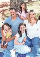  ?? PROVIDED BY SAMANTHA GONZALEZ ?? Samantha Gonzalez with husband Alonzo and daughters Adalyn, 8, Madison, 5, and Mallory, 2.