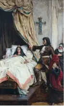  ??  ?? Le Tsar Pierre Ier visite Madame de Maintenon à Saint-Cyr en 1717, de Thérèse de Champ-Renaud (1861-1921).