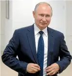  ?? AP ?? Vladimir Putin says Russia will renew production of missiles previously banned by the 1987 Intermedia­te-Range Nuclear Forces Treaty.