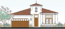  ?? COURTESY RENDERING ?? Homes at La Mesa Summit Estates will offer four to five bedrooms and three to five bathrooms. Multigener­ational suites will have a private entrance.