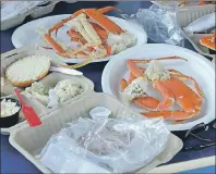  ?? CAPE BRETON POST ?? Crab dinners like these await those who purchase a meal at the Louisbourg Crab Festival on Saturday.