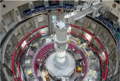  ?? Associated Press ?? ABOVE:
The ITER Tokamak machine is pictured in Saint-Paul-LezDurance, France, Sept. 9, 2021. The war in Ukraine is causing a swift and broad decaying of scientific ties between Russia and the West. However, work continues on the 35-nation ITER fusion-energy project in southern France, with Russia still among seven founders sharing costs and results from
the experiment.
