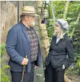  ??  ?? Clean cut: Diane Keaton’s Emily falls for Brendan Gleeson’s Donald in Hampstead