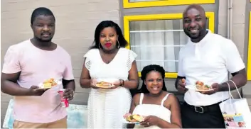  ??  ?? Siyabonga Mdladla, Nosipho Mdladla, Hlengiwe Sithole and Jacob Sithole attended Life Empangeni Private Hospital’s pregnancy and baby workshop