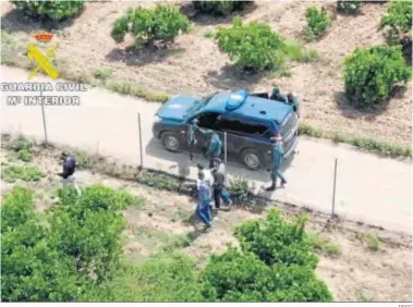  ?? DGGC ?? Captura del vídeo de la detención de Chacón, facilitado ayer por la Guardia Civil.