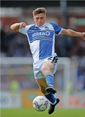  ??  ?? Harvey Saunders in action for Rovers against Leyton Orient