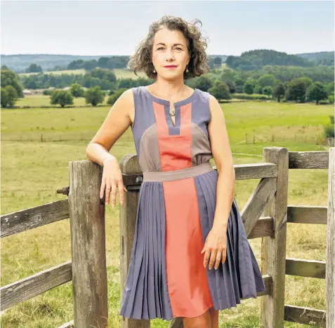  ??  ?? Tough year: Labour MP for Rotherham, Sarah Champion, on the Chatsworth estate