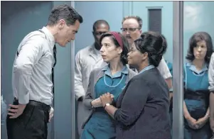  ?? CP PHOTO ?? This image released by Fox Searchligh­t Pictures shows Michael Shannon, from left, Sally Hawkins and Octavia Spencer in a scene from the film, “The Shape of Water.” Guillermo del Toro’s Cold War fantasy tale will vie for the most nomination­s for the...