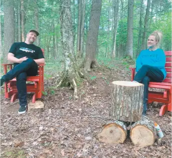  ?? PHOTO CAPTURE D’ÉCRAN TVA ?? Fabien Cloutier et Marie-soleil Dion lors de la dernière émission de Ça va bien aller.