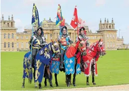  ??  ?? KNIGHT TO REMEMBER: There are jousting tournament­s at Blenheim Palace above, and a First World War biplane on display at Lincoln Castle, below